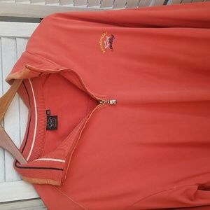 Paul and Shark Yachting orange men's pullover.  Made in Italy
